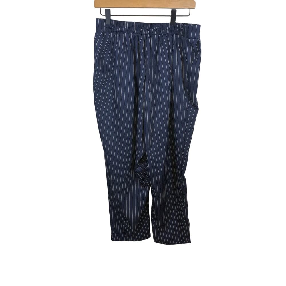 NWT BloomChic Striped Straight Leg Pants Old Money Corporate Career 14-16 - Picture 4 of 4